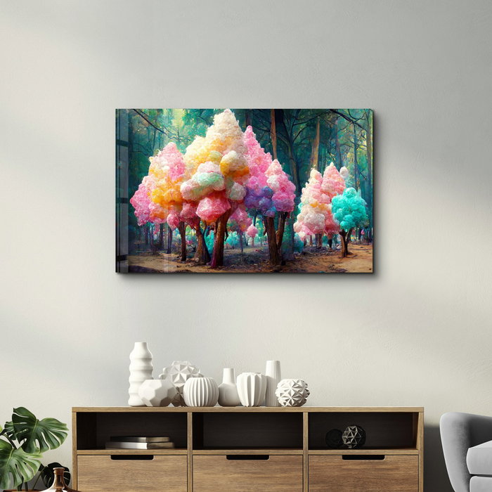 Wallity Pintura Decorativa de Vidrio Templado Multicolor 46 x 72 cm